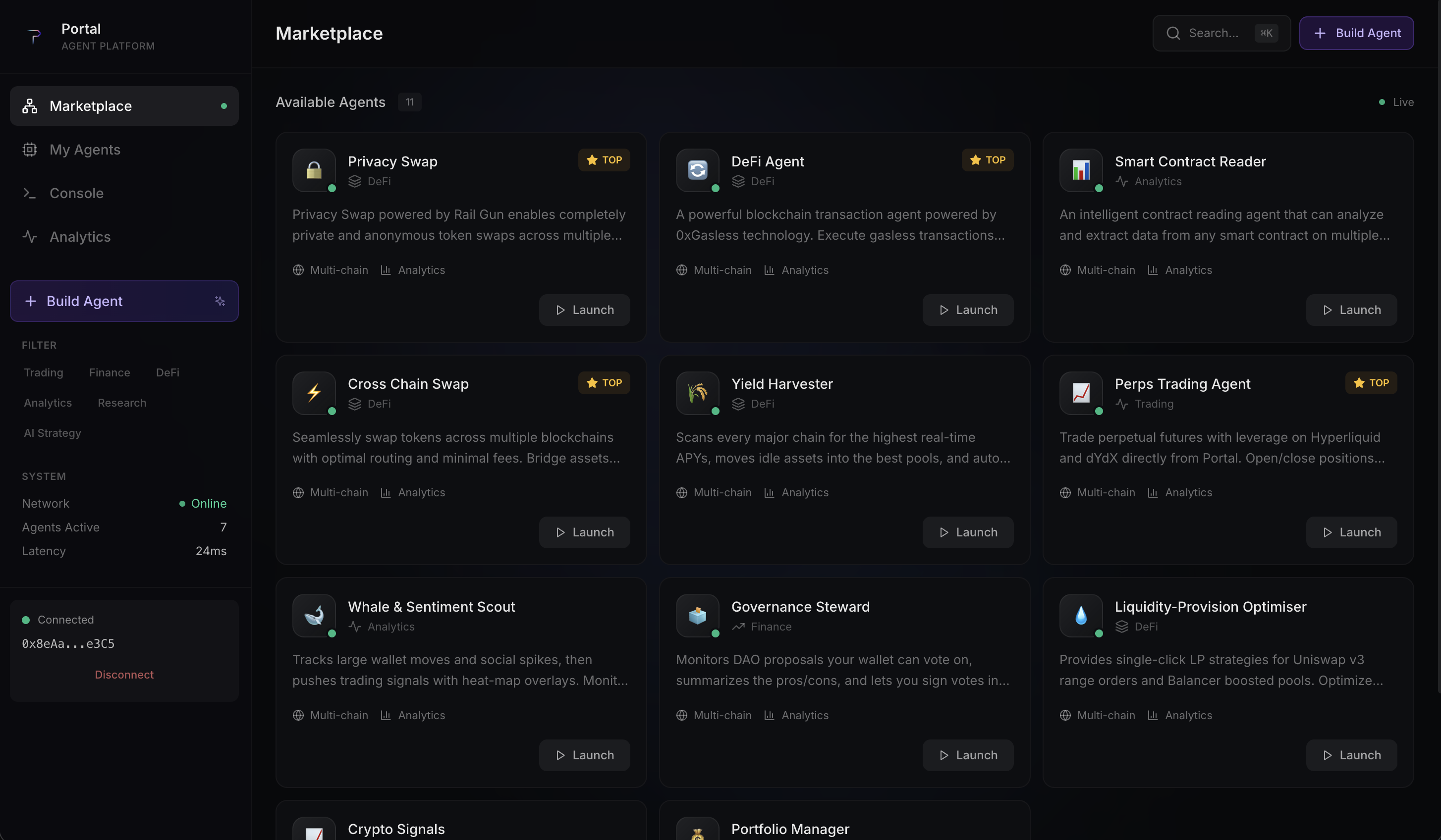 Portal Agents Marketplace
