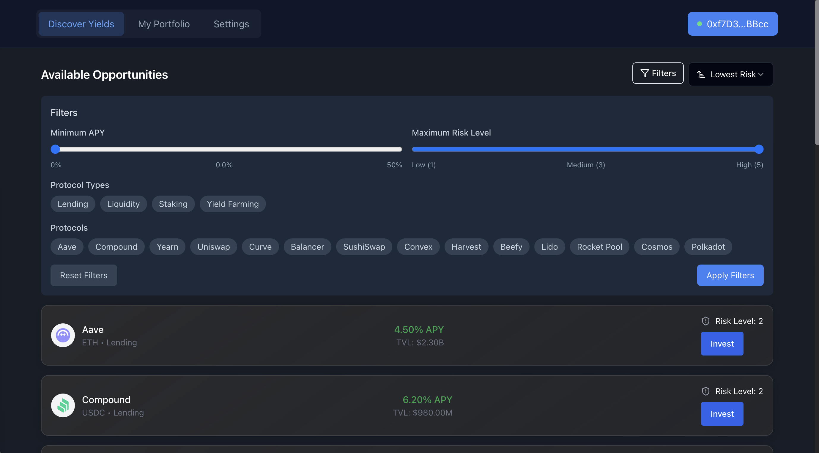 DeFi Yield Aggregator project thumbnail image