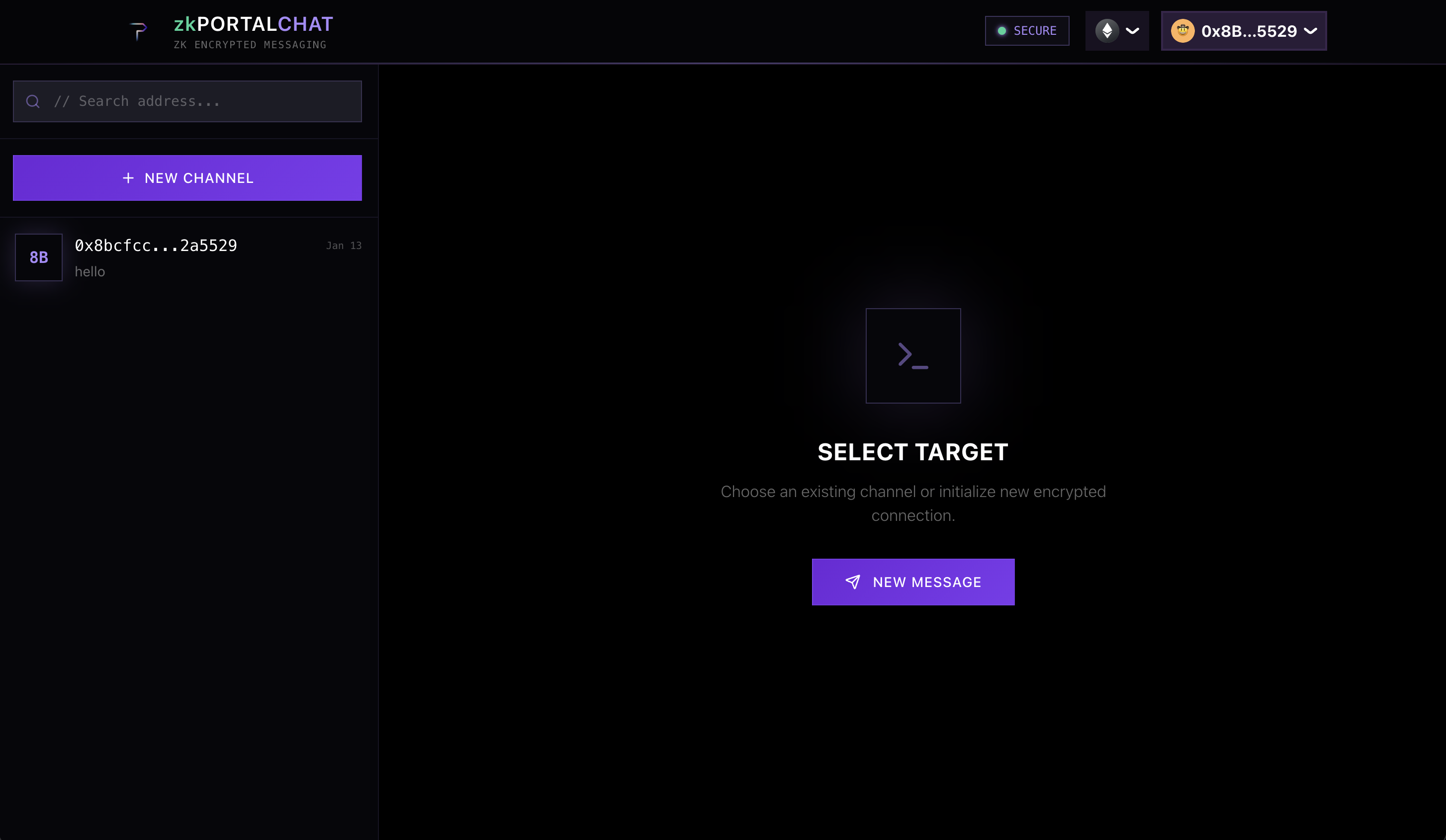 ZK Portal Chat Interface